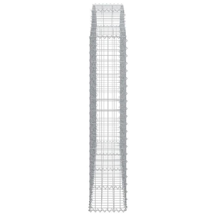 Coș gabion arcuit 200x30x140/160 cm fier galvanizat - WALTI WALTI