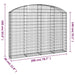 Coș gabion arcuit 200x30x140/160 cm fier galvanizat - WALTI WALTI