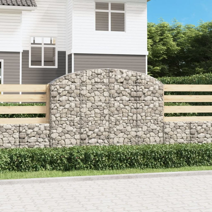 Coș gabion arcuit 200x30x140/160 cm fier galvanizat - WALTI WALTI