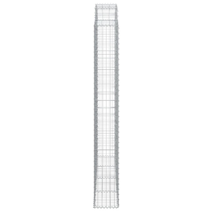 Coș gabion arcuit, 200x30x220/240, fier galvanizat - WALTI WALTI