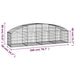 Coș gabion arcuit, 200x50x40/60 cm, fier galvanizat - WALTI WALTI