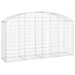 Coș gabion arcuit 200x50x100/120 cm fier galvanizat - WALTI WALTI