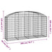 Coș gabion arcuit 200x50x100/120 cm fier galvanizat - WALTI WALTI