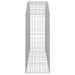 Coș gabion arcuit 200x50x120/140 cm fier galvanizat - WALTI WALTI