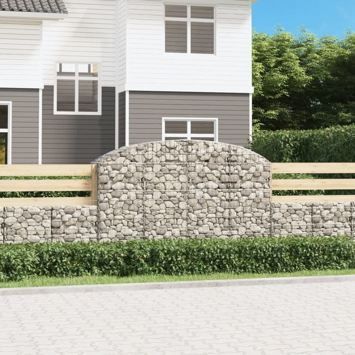 Coș gabion arcuit 200x50x120/140 cm fier galvanizat - WALTI WALTI