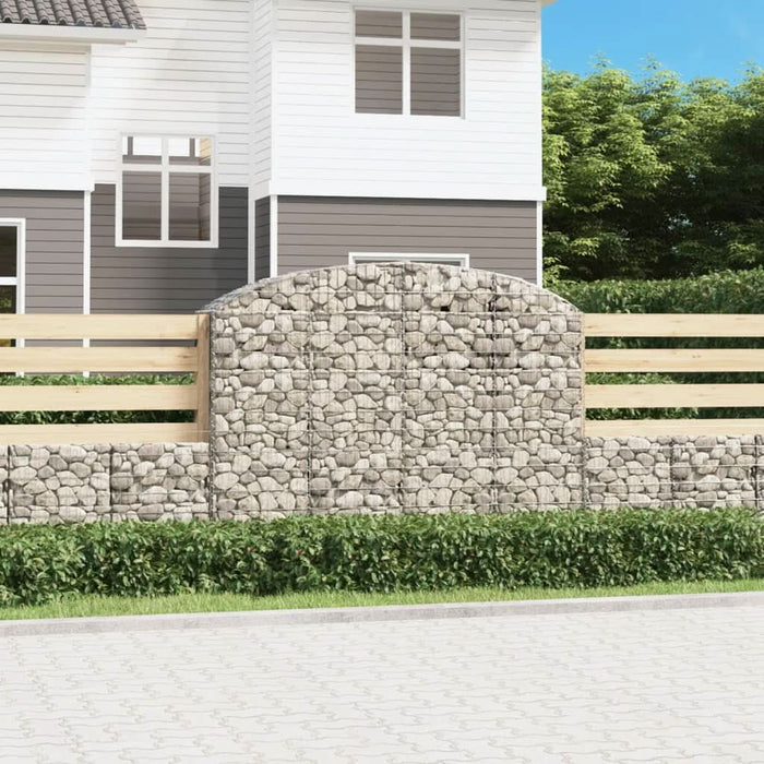 Coș gabion arcuit, 200x50x140/160 cm, fier galvanizat - WALTI WALTI
