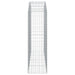 Coș gabion arcuit, 200x50x160/180 cm, fier galvanizat - WALTI WALTI