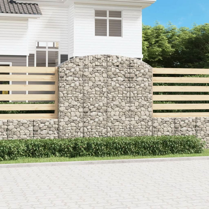 Coș gabion arcuit, 200x50x180/200 cm, fier galvanizat - WALTI WALTI