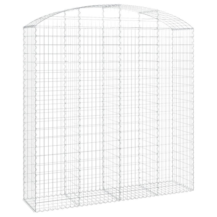 Coș gabion arcuit 200x50x200/220 cm fier galvanizat - WALTI WALTI