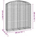 Coș gabion arcuit 200x50x200/220 cm fier galvanizat - WALTI WALTI
