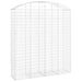 Coș gabion arcuit, 200x50x220/240 cm, fier galvanizat - WALTI WALTI
