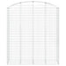 Coș gabion arcuit, 200x50x220/240 cm, fier galvanizat - WALTI WALTI