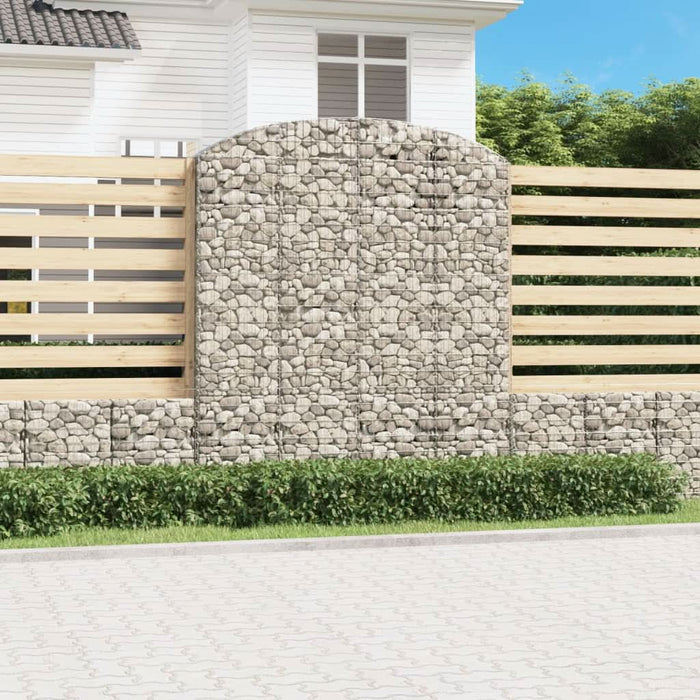 Coș gabion arcuit, 200x50x220/240 cm, fier galvanizat - WALTI WALTI
