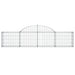 Coș gabion arcuit, 200x30x40/60 cm, fier galvanizat - WALTI WALTI