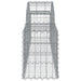 Coș gabion arcuit, 200x30x40/60 cm, fier galvanizat - WALTI WALTI
