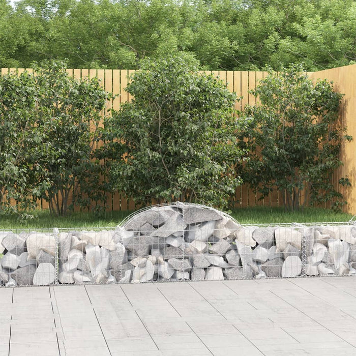 Coș gabion arcuit, 200x30x40/60 cm, fier galvanizat - WALTI WALTI