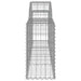 Coș gabion arcuit 200x30x60/80 cm fier galvanizat - WALTI WALTI