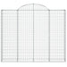 Coș gabion arcuit 200x30x160/180 cm fier galvanizat - WALTI WALTI