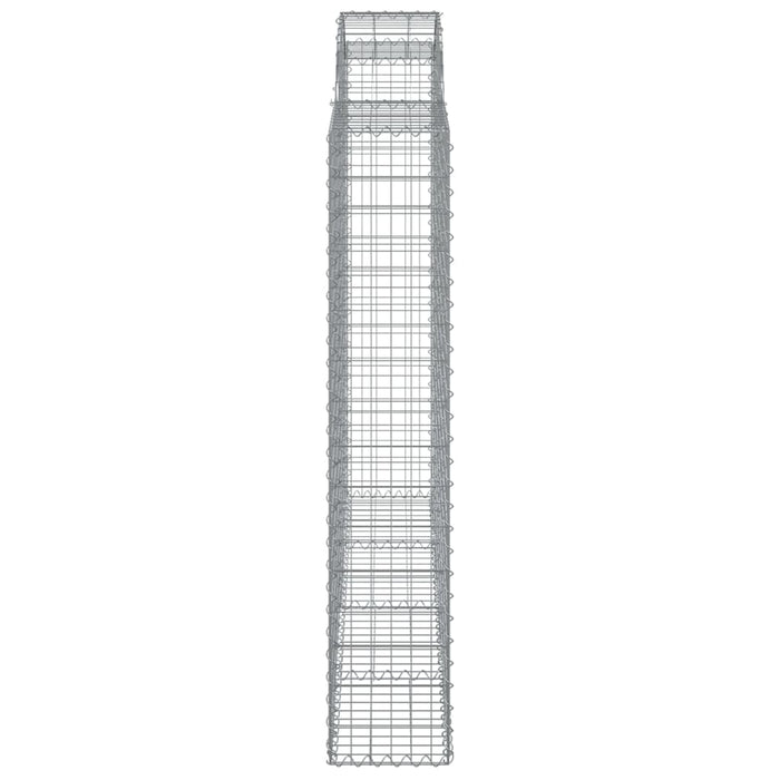 Coș gabion arcuit 200x30x160/180 cm fier galvanizat - WALTI WALTI