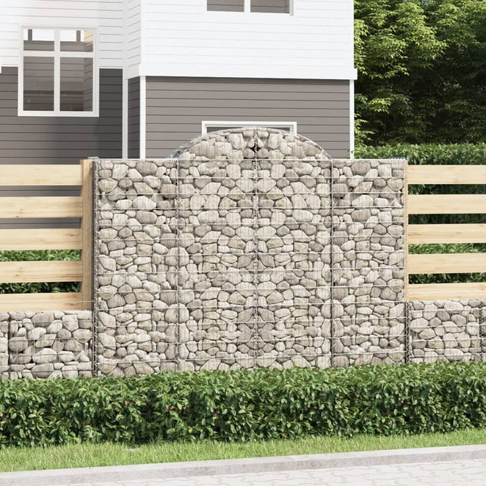 Coș gabion arcuit 200x30x160/180 cm fier galvanizat - WALTI WALTI