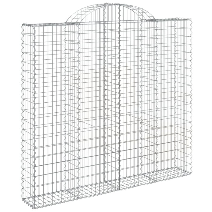 Coș gabion arcuit, 200x30x180/200cm, fier galvanizat WALTI