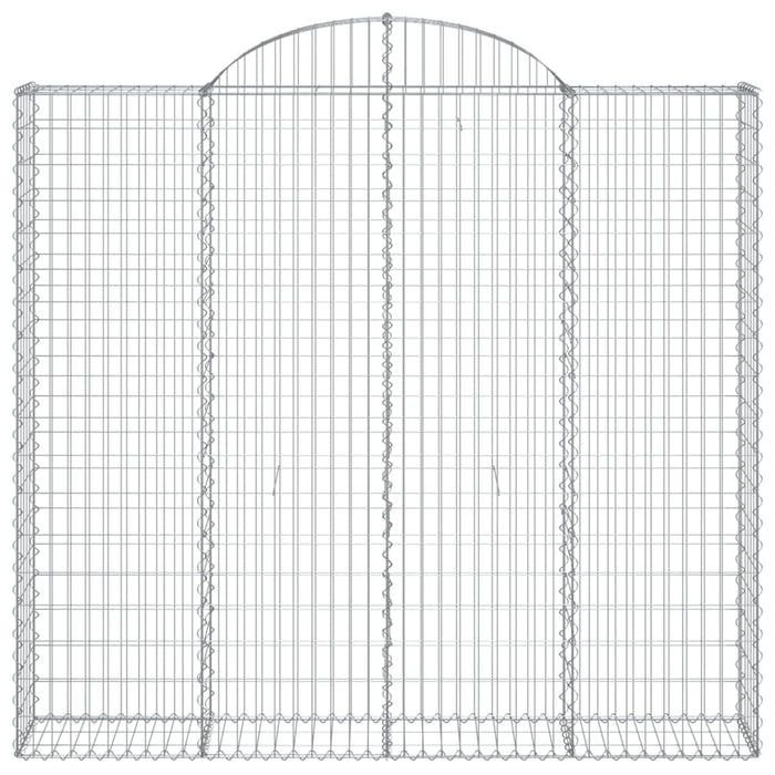 Coș gabion arcuit, 200x30x180/200cm, fier galvanizat WALTI