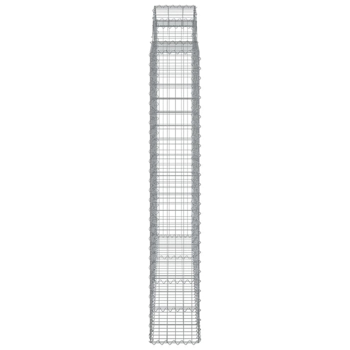 Coș gabion arcuit, 200x30x180/200cm, fier galvanizat WALTI