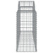 Coș gabion arcuit 200x50x80/100 cm fier galvanizat - WALTI WALTI