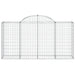 Coș gabion arcuit 200x50x100/120 cm fier galvanizat - WALTI WALTI