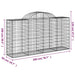 Coș gabion arcuit 200x50x100/120 cm fier galvanizat - WALTI WALTI