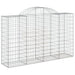Coș gabion arcuit 200x50x120/140 cm fier galvanizat - WALTI WALTI