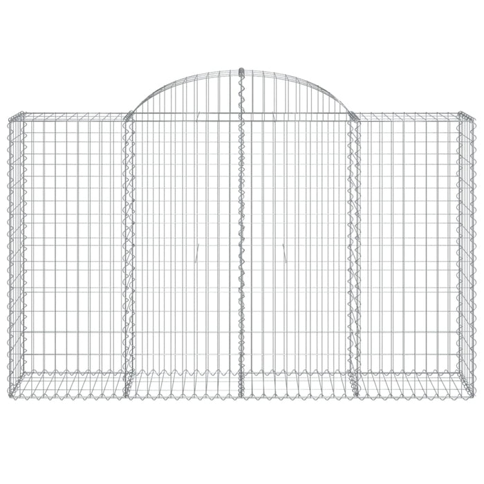Coș gabion arcuit 200x50x120/140 cm fier galvanizat - WALTI WALTI