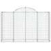 Coș gabion arcuit 200x50x120/140 cm fier galvanizat - WALTI WALTI