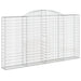 Coș gabion arcuit, 300x30x160/180 cm, fier galvanizat - WALTI WALTI