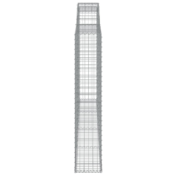 Coș gabion arcuit, 300x30x160/180 cm, fier galvanizat - WALTI WALTI