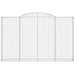 Coș gabion arcuit, 300x30x180/200 cm, fier galvanizat - WALTI WALTI
