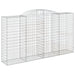 Coș gabion arcuit, 300x50x160/180 cm, fier galvanizat - WALTI WALTI