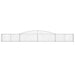 Coș gabion arcuit 400x30x40/60 cm fier galvanizat - WALTI WALTI
