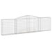 Coș gabion arcuit 400x30x100/120 cm fier galvanizat - WALTI WALTI