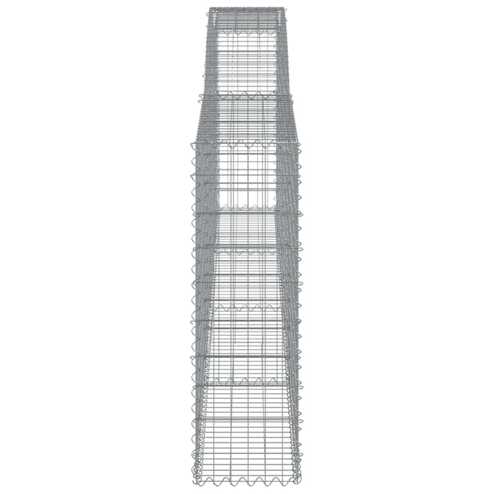 Coș gabion arcuit 400x30x100/120 cm fier galvanizat - WALTI WALTI
