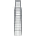 Coș gabion arcuit 400x30x100/120 cm fier galvanizat - WALTI WALTI