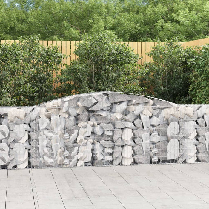 Coș gabion arcuit 400x30x100/120 cm fier galvanizat - WALTI WALTI