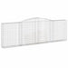 Coș gabion arcuit 400x30x120/140 cm fier galvanizat - WALTI WALTI