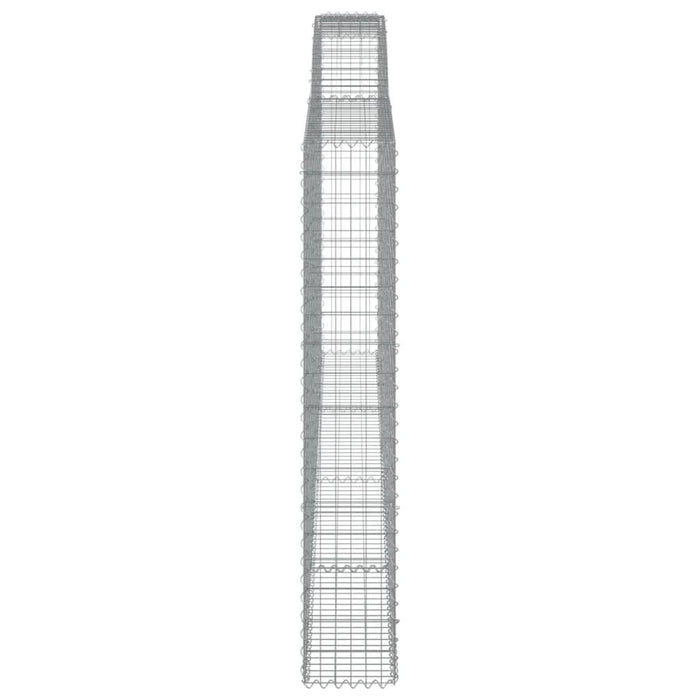 Coș gabion arcuit, 400x30x180/200 cm, fier galvanizat - WALTI WALTI