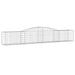 Coș gabion arcuit 400x50x60/80 cm fier galvanizat - WALTI WALTI
