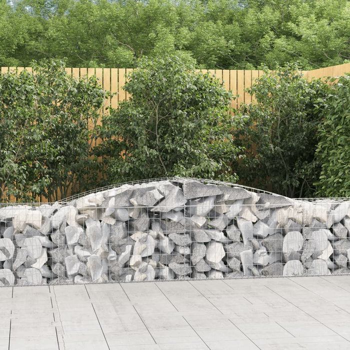 Coș gabion arcuit 400x50x60/80 cm fier galvanizat - WALTI WALTI