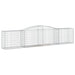 Coș gabion arcuit 400x50x80/100 cm fier galvanizat - WALTI WALTI