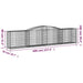 Coș gabion arcuit 400x50x80/100 cm fier galvanizat - WALTI WALTI