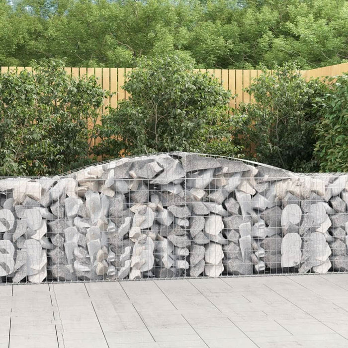 Coș gabion arcuit 400x50x80/100 cm fier galvanizat - WALTI WALTI
