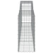 Coș gabion arcuit 400x50x100/120 cm fier galvanizat - WALTI WALTI